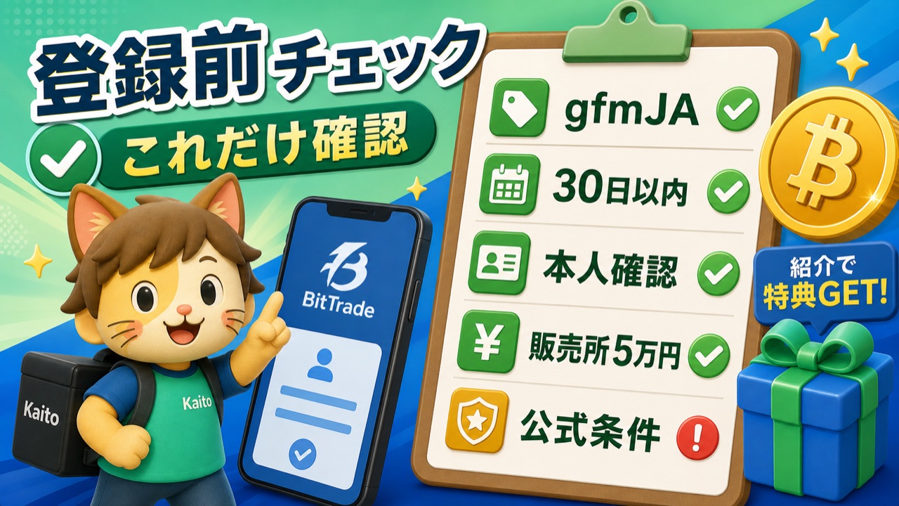 BitTrade登録前チェックリスト