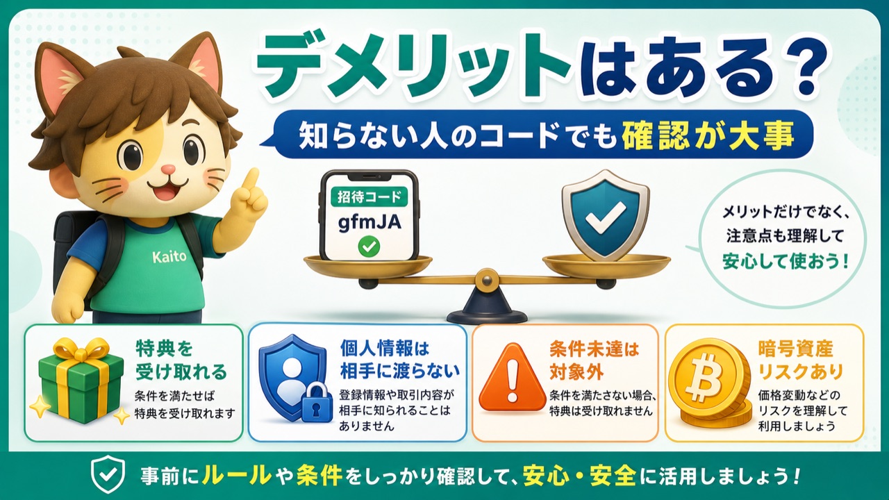 BitTrade紹介コードのデメリットと注意点